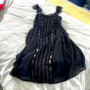 Black all silk dress